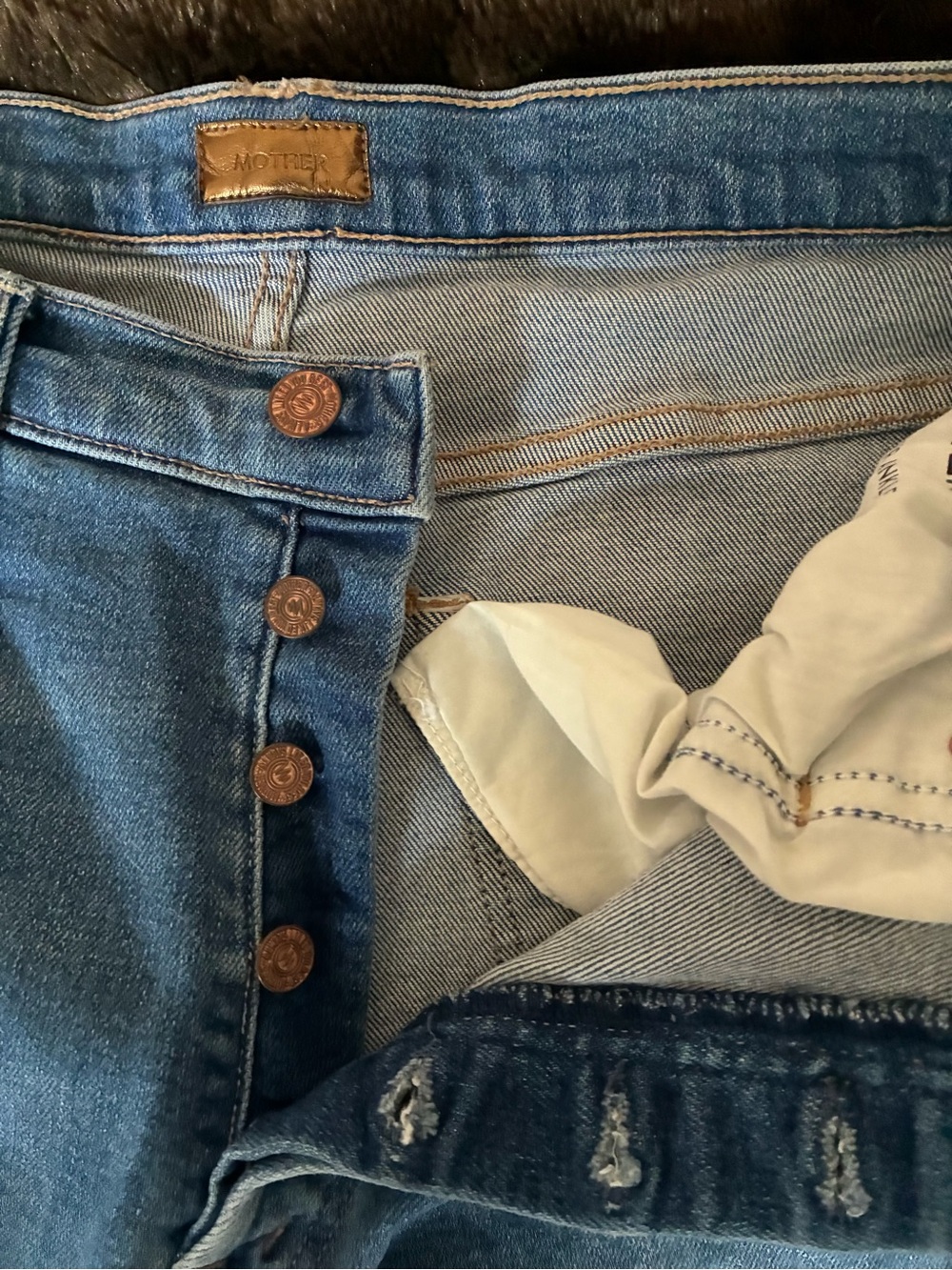 MOTHER DENIM TRIPPER ANKLE FRAY JEANS SZ 30 - Picture 7 of 8